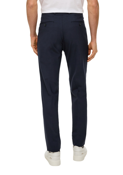 Классические брюки с шерстью темно-синие S.Oliver