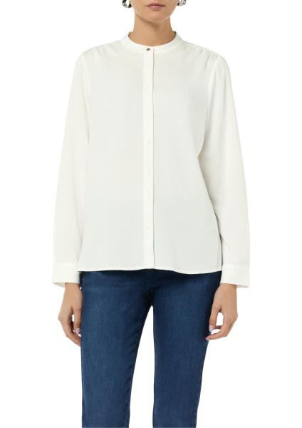 Блуза на пуговицах с длинным рукавом Comma
