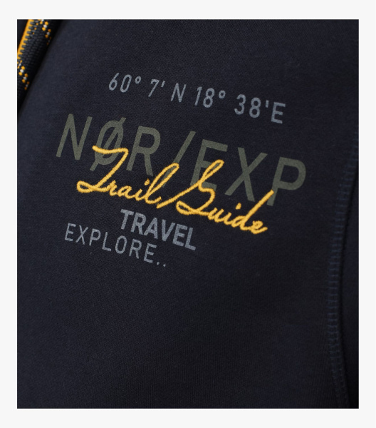 Толстовка на молнии темно-синяя Casa Moda