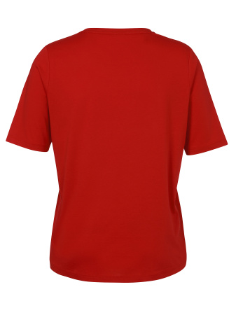 Красно-малиновая футболка с принтом Via Appia