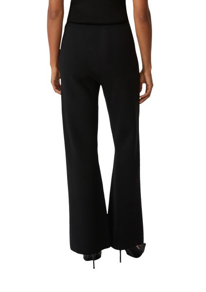 Черные брюки из плотного трикотажа Comma