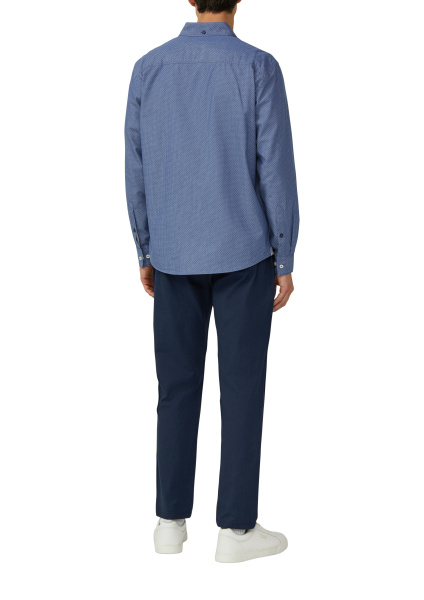 Хлопковая сорочка обычной посадки с нагрудным карманом S.Oliver