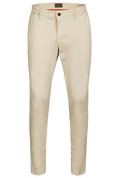 Хлопковые чиносы бежевого цвета Harvey Hattric