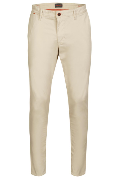 Хлопковые чиносы бежевого цвета Harvey Hattric