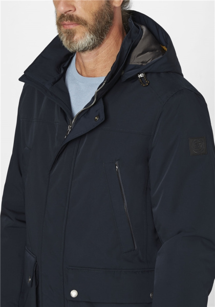 Удлиненная куртка с воротником из меха Illumination S4Jakets