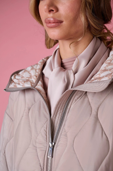 Куртка на тонком синтепоне с принтованным подкладом DAMO