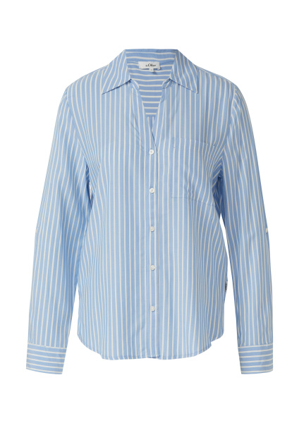 Легкая блуза из вискозы в полоску S.Oliver