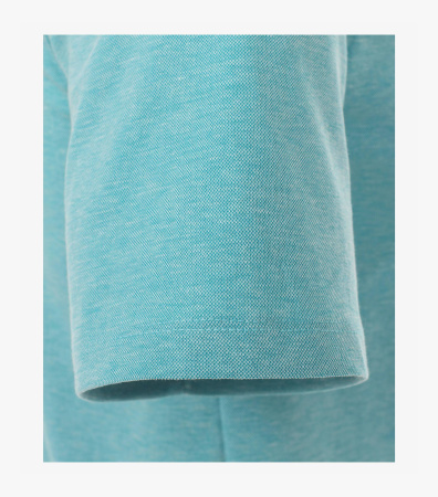 Рубашка поло с коротким рукавом бирюзовая Casa Moda