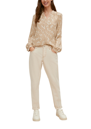 Блуза из вискозы с завязками на горловине CommaCi