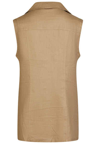 Удлиненный летний льняной жилет Barbara Lebek