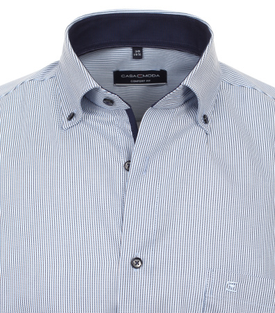 Сорочка из хлопка в тонкую полоску Comfort fit Casa Moda