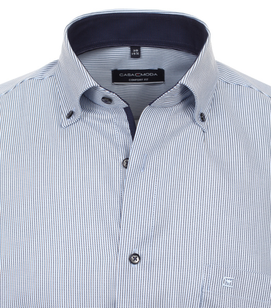 Сорочка из хлопка в тонкую полоску Comfort fit Casa Moda