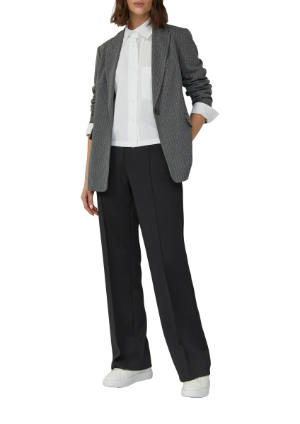 Воздушная шифоновая блузка со сборкой на горловине S.Oliver