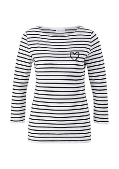 Лонгслив в черную полоску CommaCi