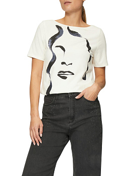 Футболка с оригинальным принтом S.Oliver