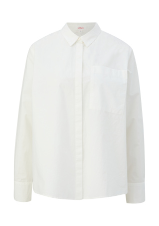 Белая блуза из поплина S.Oliver