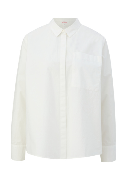 Белая блуза из поплина S.Oliver