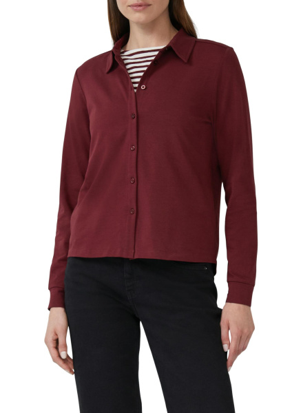 Трикотажная блуза бордового цвета  S.Oliver