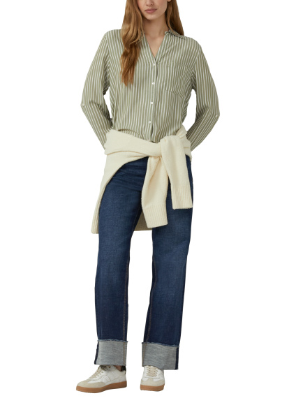 Легкая блуза из вискозы в полоску S.Oliver