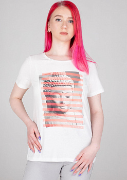 Футболка хлопковая с принтом Via Appia