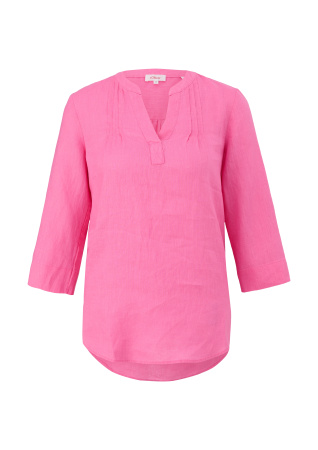 Льняная блузка с защипами S.Oliver