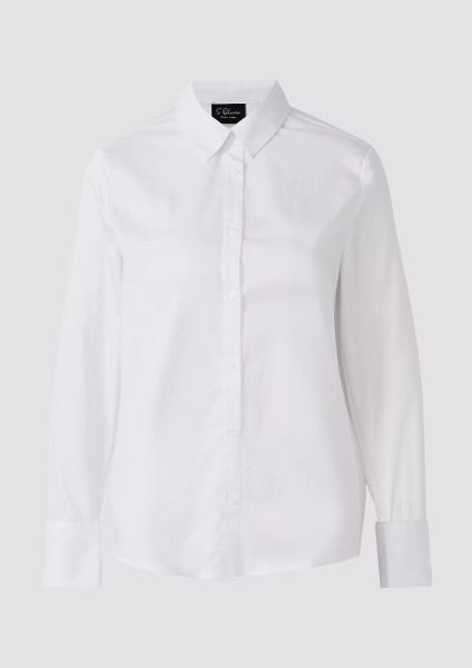 Белая блуза из поплина  S.Oliver