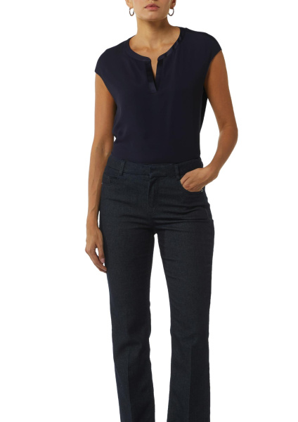 Блузка-топ с атласной отделкой Comma