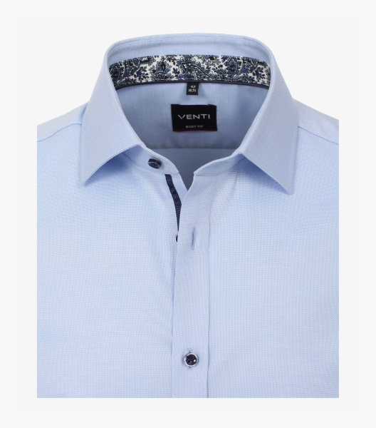 Бизнес-сорочка голубого цвета приталенная Venti