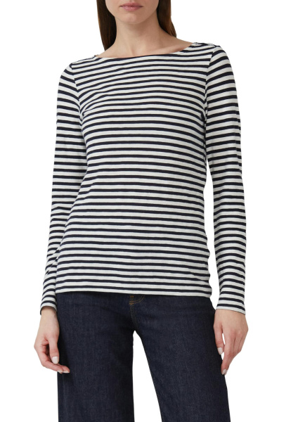 Хлопковый лонгслив в полоску S.Oliver