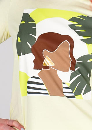 Футболка с принтом Comma Ci