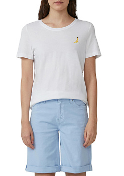 Хлопковая футболка с мини-вышивкой S.Oliver 