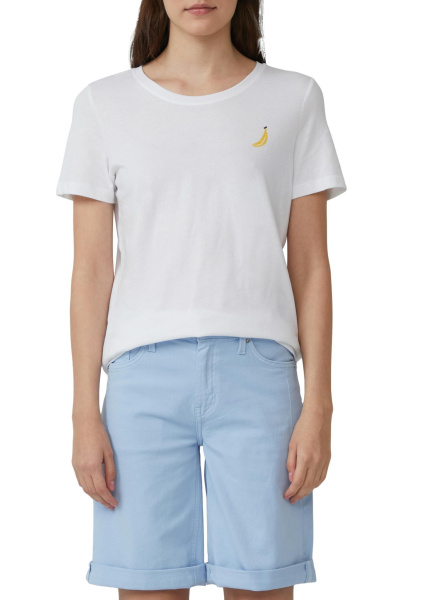 Хлопковая футболка с мини-вышивкой S.Oliver 