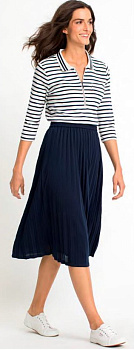 Рубашка-поло в полоску с воротником на молнии Olsen