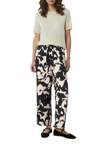 Легкие брюки из вискозы с завязками Comma 