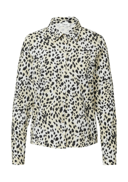 Трикотажная блуза с принтом цвета  S.Oliver