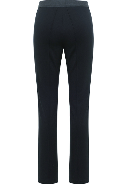 Темно-синие трикотажные брюки с эластичным поясом Barbara Lebek