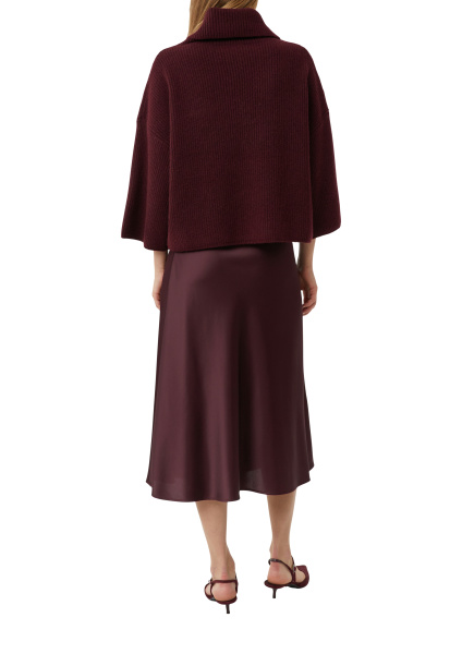 Атласная юбка миди с эластичным поясом Comma