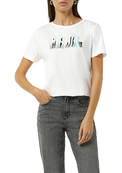 Футболка с оригинальным принтом Comma Ci