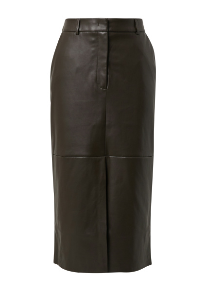 Юбка из экокожи прямого кроя Comma