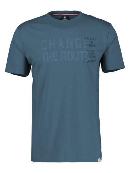 Хлопковая футболка с принтом Lerros