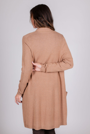 Песочный кардиган с карманами Comma