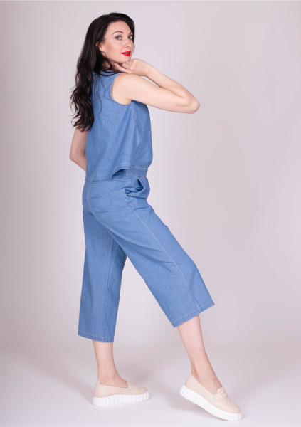 Комбинезон из тонкого денима Via Appia