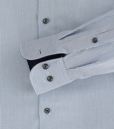 Сорочка из хлопка в тонкую полоску Comfort fit Casa Moda