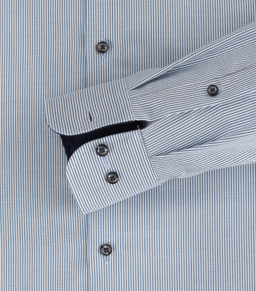 Сорочка из хлопка в тонкую полоску Comfort fit Casa Moda