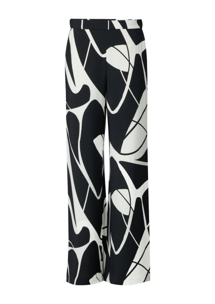Брюки палаццо из  вискозы с принтом Comma