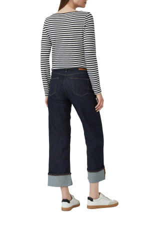 Хлопковый лонгслив в полоску S.Oliver