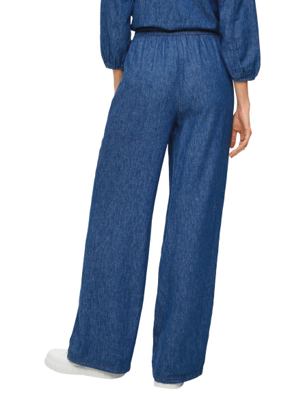 Широкие брюки на резинке из саржи S.Oliver