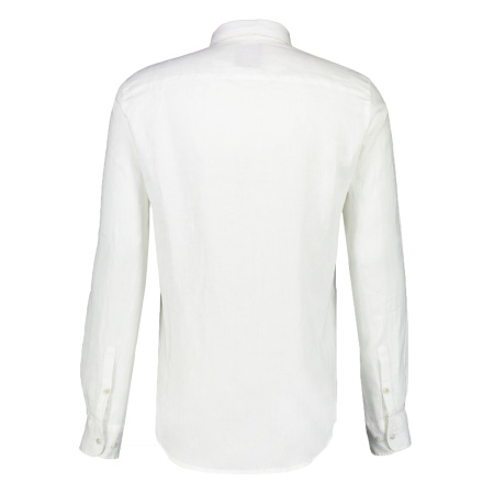 Белая сорочка из льна с длинным рукавом Lerros