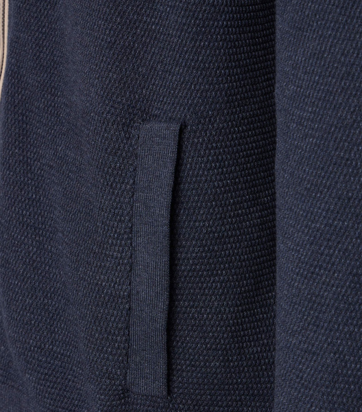 Кардиган на молнии темно-синего цвета Casa Moda