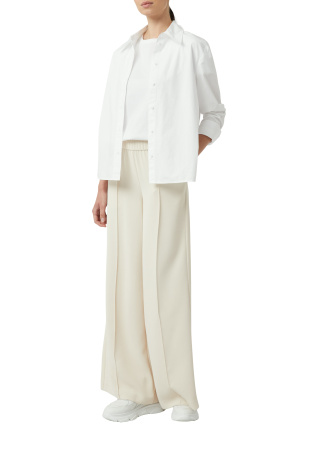 Базовая хлопковая футболка белого цвета Comma